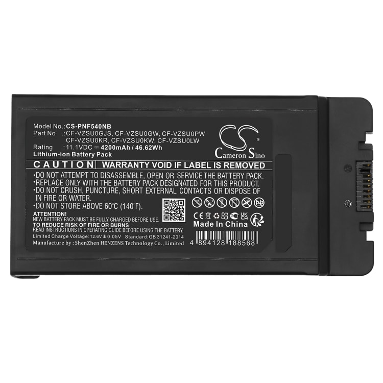 Battery Replacement Panasonic Cf Vzsu Gjs Cf Vzsu Gw Cf Vzsu Kjs Cf