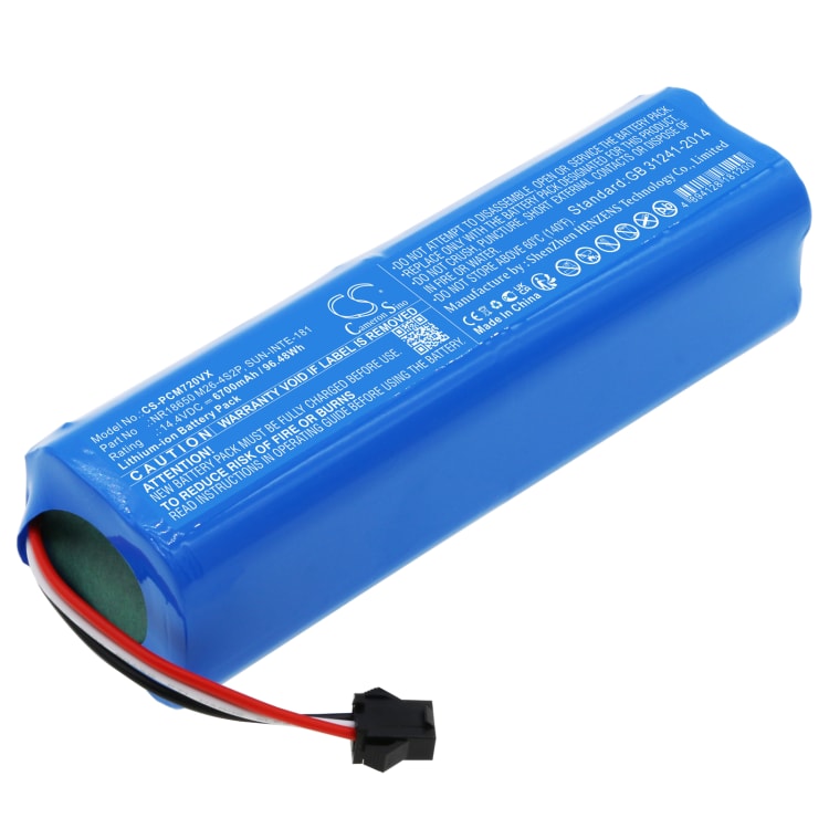 Battery Replacement Proscenic NR18650 M26 4S2P For LDS M7 Pro M6