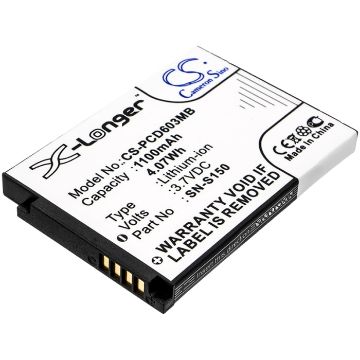 Picture of Battery Replacement Philips 20600002300 996510061843 N-S150 SN-S150 for SCD603 SCD-603/00