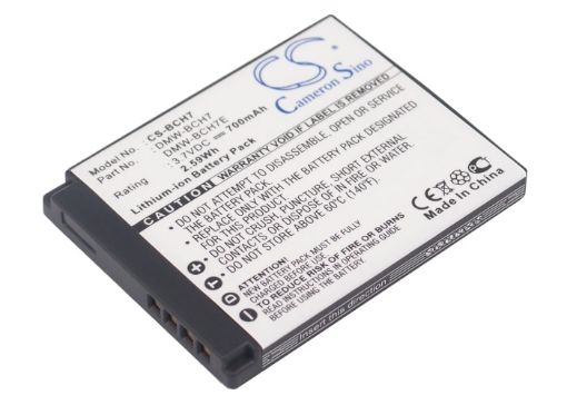 Picture of Battery Replacement Panasonic DMW-BCH7 DMW-BCH7E DMW-BCH7G DMW-BCH7GK DMW-BCH7PP for Lumix DMC-FP1 Lumix DMC-FP1A
