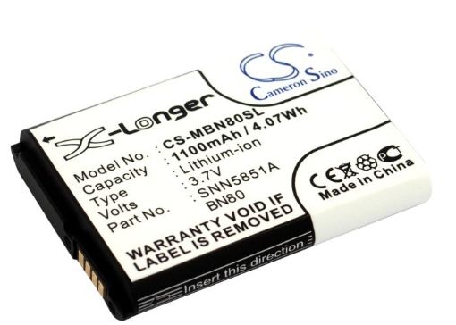 Motorola BN70 BN80 SNN5851 SNN5851A Battery Replacement for Backflip i886 - 1