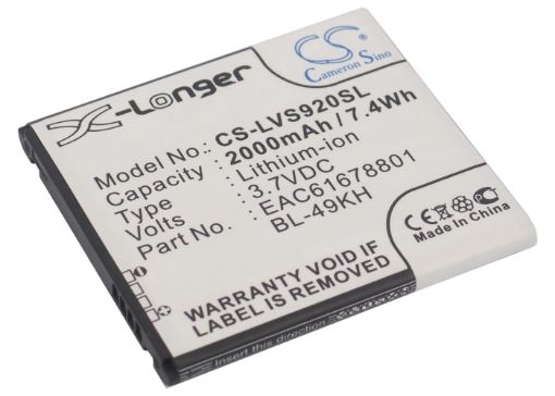 Verizon BL-49KH EAC61678801 Battery Replacement for Spectrum 4G - 1