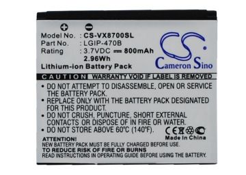 Picture of Battery Replacement Verizon LGIP-470B LGIP-970B SBPL0085801 SBPL0087901 for VX8700