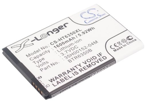 Picture of Battery Replacement Verizon 35H00152-04M 35H00152-05M BTR6350 BTR6350B for ADR6350 ADR6350VW