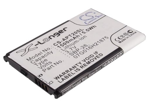 Picture of Battery Replacement Asus 07G016H21875 SBP-26 for T20