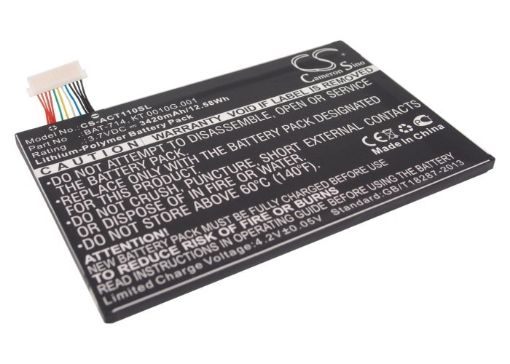 Picture of Battery Replacement Acer (1ICP4/68/110) BAT-714 KT.0010G.001 for Iconia Tab A110