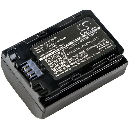 Picture of Battery Replacement Sony BC-QZ1 CS-FZ100MC CS-FZ100MX NP-FZ100 for A7 Mark 3 A7R Mark 3