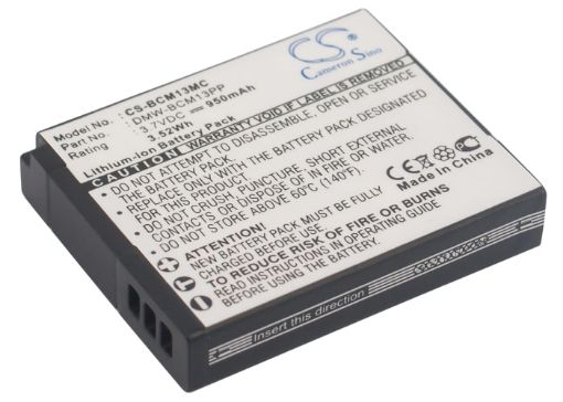 Picture of Battery Replacement Panasonic DMW-BCM13 DMW-BCM13E DMW-BCM13PP for Lumix DMC-FT5 Lumix DMC-FT5A
