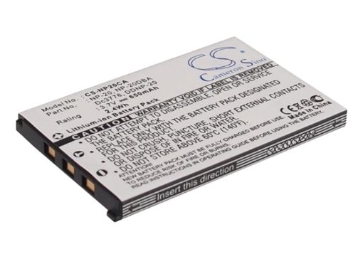 Picture of Battery Replacement Casio NP-20 NP-20DBA for Exilim Card EX-S880 Exilim Card EX-S880BK