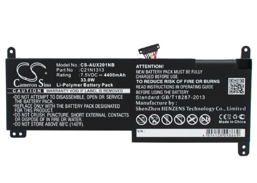 Picture of Battery Replacement Asus 0B200-00600000 C21N1313 for Transformer Book Trio TX201 Transformer Book Trio TX201LA