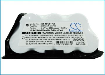 Shark EU-36075 X9725 X9730 XB-617 XBP617 Battery Replacement for UV617 UV647 - 1