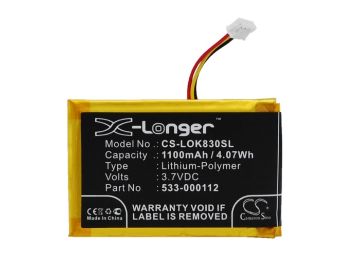 Picture of Battery Replacement Logitech 533-000112 L/N 1406 for IIIuminated Living-Room Keyboa K830