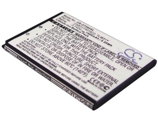 Picture of Battery Replacement Alcatel CAB31Y0008C2 CAB31Y0014C2 TLiB31Y for AUTHORITY One Touch 955