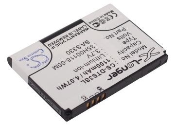 Battery Replacement HTC 35H00118-00M BA S330 JADE160 for Fuwa Iolite - 1