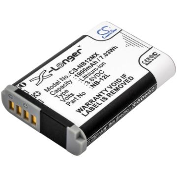 Canon NB-12L Battery Replacement for LEGRIA Mini X PowerShot G1X Mark - 1