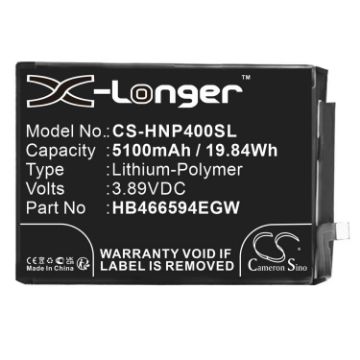 Picture of Battery Replacement Honor HB466594EGW for Play 40 WDY-AN00