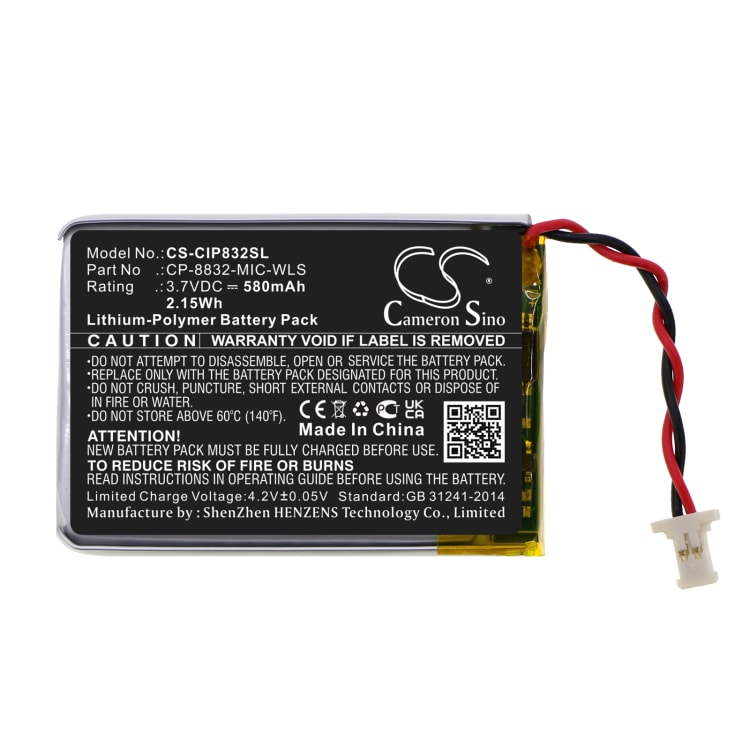 Replacement Battery for Cisco CP-8832 Wireless Expansion Mic ...