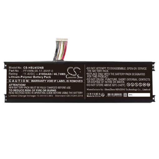 Battery Replacement for Motile PF4WN-00-13-3S1P-0 PF4WN-00-17-3S1P-0 PF4WN-03-17-3S1P-0 U45A1HPFS01 - 1
