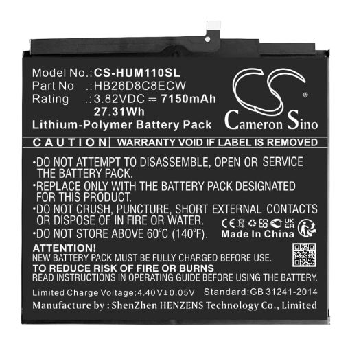 Huawei HB26D8C8ECW Battery Replacement for MatePad 11 - 1