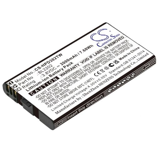 Hytera BL2202 Battery Replacement for BD300 BD302 - 1