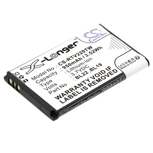 Retevis BL19 BL22 Battery Replacement for DT22 RT15 - 1