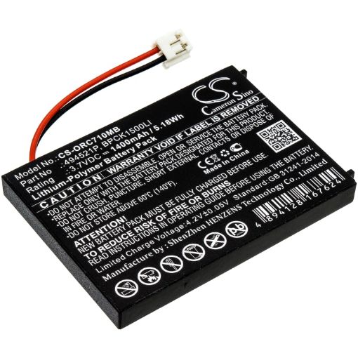 Battery Replacement Audioline 494521P BPCK1500LI for BabySense 5 Video Watch & Care V120 - 1