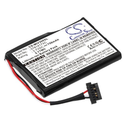 Picture of Battery Replacement Mitac 0781417XC for Mio Moov 360u Mio Moov 300
