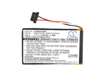 Picture of Battery Replacement Mitac 33897010129 BP-LX1320/11-B0001 SN E4MT191323H12 for Mio C320 Mio C320B