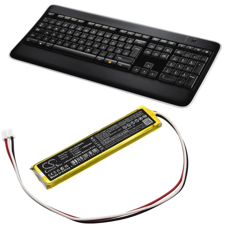 Battery Replacement Logitech 802085P for K800