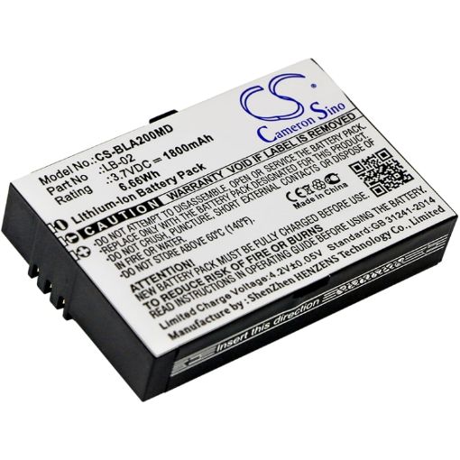 Bolate 12-100-0001 LB-02 Battery Replacement for A2 A3 - 1