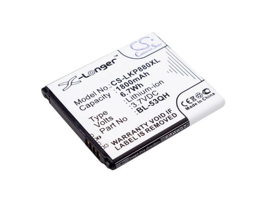 Battery Replacement Metropcs BL-53QH EAC61878605 for LGMS870 - 1