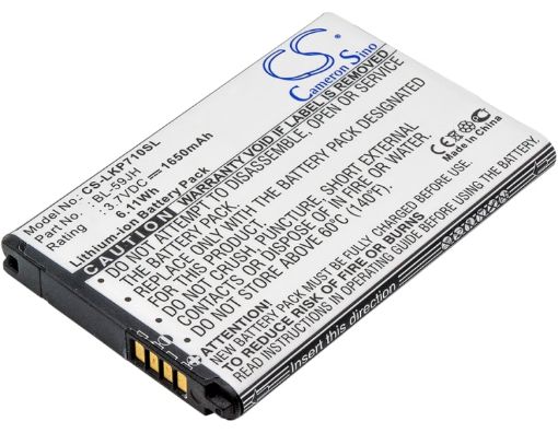 LG BL-59JH Battery Replacement for AS870 D500 - 1