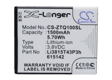 Li3815T43P3h615142 Battery Replacement for A4c - 1