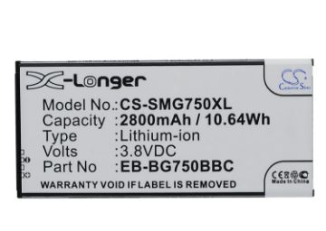 Samsung EB-BG750BBC EB-BG750BBE Battery Replacement for Galaxy Mega 2 - 1
