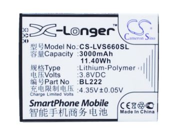 Lenovo BL222 Battery Replacement for S660 S668T - 1