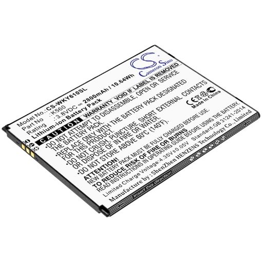 Picture of Battery Replacement Wiko K560 for W-K560 Y61