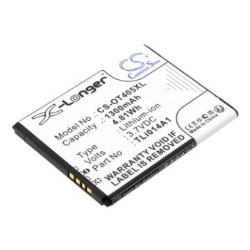 Alcatel CAB1400002C1 Battery Replacement TLi014A1 for 4013X 4028S-2AALUS1 - 1