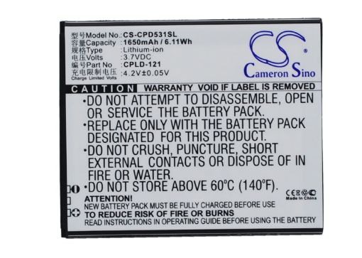 Replacement Battery Coolpad CPLD-121 for 5311 7251 - 1