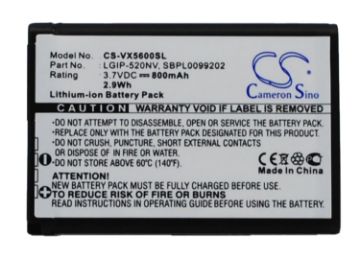 LG LGIP-520NV Battery Replacement for Accolade Cosmos Touch VN270 - 1
