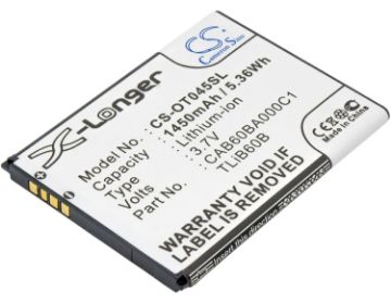 Alcatel CAB60B0001C1 Battery Replacement TLiB60B for ADR3045 Shockwave - 1
