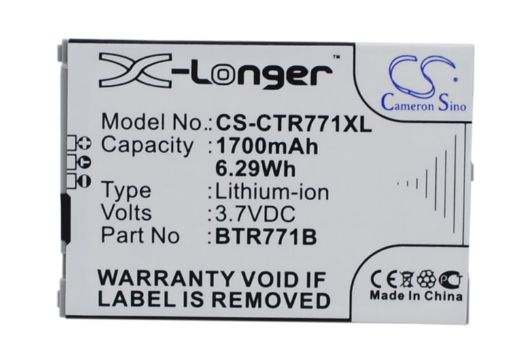 Casio BTR771B Battery Replacement for C771 GzOne Commando C771 - 1