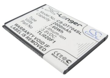 Battery Replacement for Tcl TLi019B2 TLi020F1 TLi020FA TLi020G1 A450TL J720 - 1