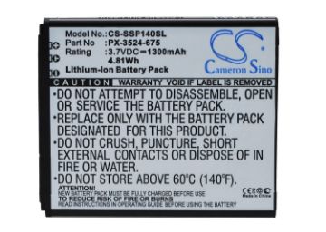 Replacement Battery for Simvalley PX-3524 SP-140 - 1