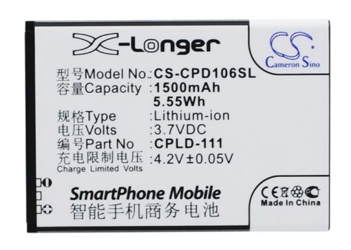 Coolpad CPLD-106 CPLD-111 Battery Replacement for 5213 5216d - 1