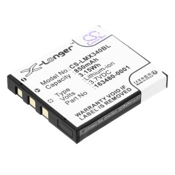 Battery Replacement Lxe 163480-0001 8650A376 for 8650 Bluetooth Ring Scanners - 1