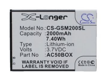 Replacement Battery for Archos AC500BNE AC50BOX AC50NE 1ICP5/56/78 - 1