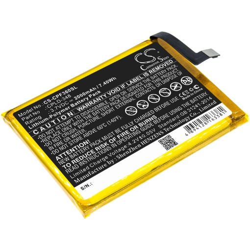 Orange CPLD-348 Battery Replacement for Fova - 1
