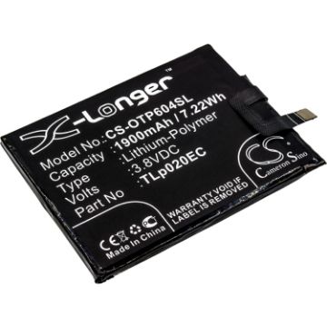 Alcatel TLp020EC Battery Replacement for One Touch Pop Up LTE Dual SIM - 1