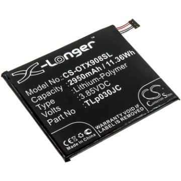 Alcatel CAC3000034CC TLp030JC Battery Replacement for 3C Dual SIM - 1