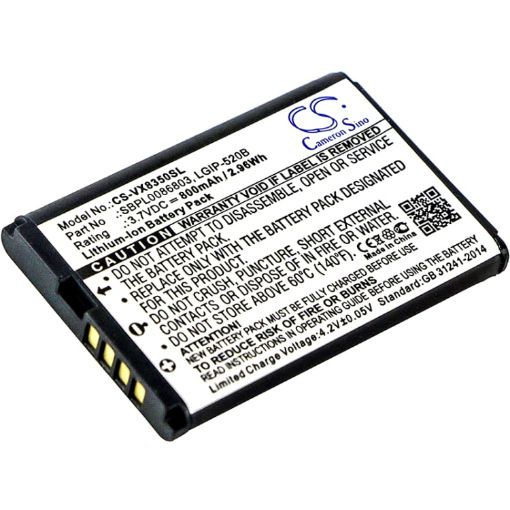 Picture of Battery Replacement Metropcs LGIP-320R LGIP-520B SBPL0086803 SBPL0086903 for MN180 Select
